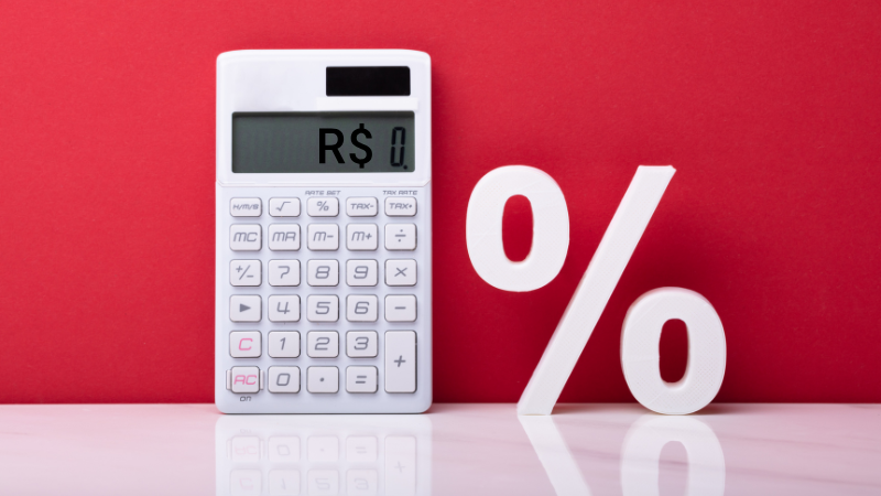 Calculadora de porcentagem em reais