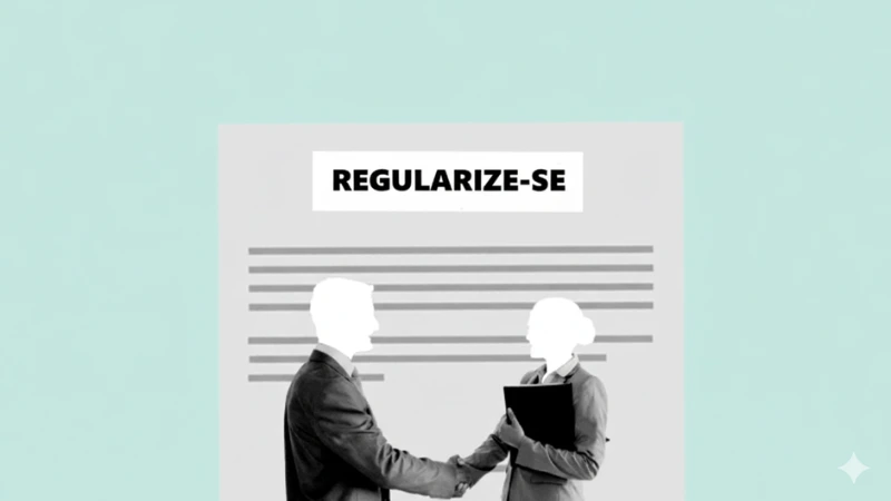 ícone representando a indicação de regularizar o MEI.